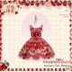 Mademoiselle Pearl Strawberry Cutsew Cardigan Blouses Skirt JSKs and OPs(Reservation/Full Payment Without Shipping)